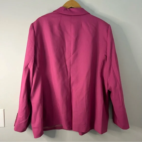 NWT J.Crew Willa Blazer Pink Italian City Wool Blend Plus Size